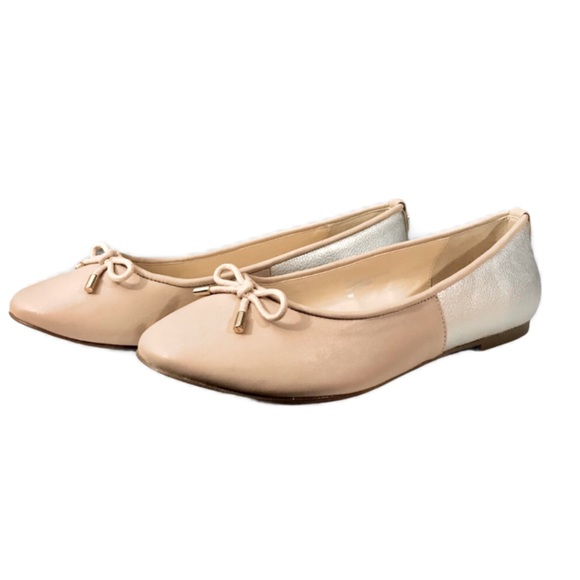 crown & ivy Shoes - CROWN & IVY Mia Nude/Silver Ballet Flats Size 6M